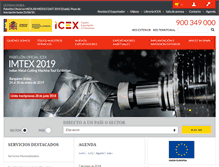 Tablet Screenshot of icex.es